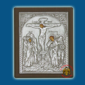 The Crucifixion Silver Holy Icon