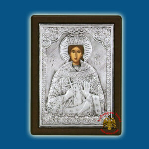 Saint Irene Silver Holy Icon