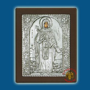 Αγία Παρασκευή Ασημένια Εικόνα