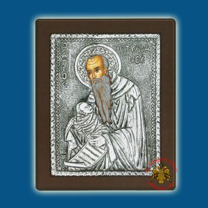 Saint Stylianos Silver Holy Icon