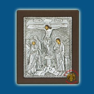 The Crucifixion Silver Holy Icon