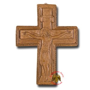 Εικόνα απο μελισσοκέρι Βυζαντινός Σταυρός Η Σταύρωση