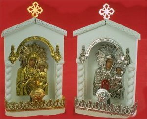 Traditional Orthodox Icon with Electric Lamp E' White Coloured