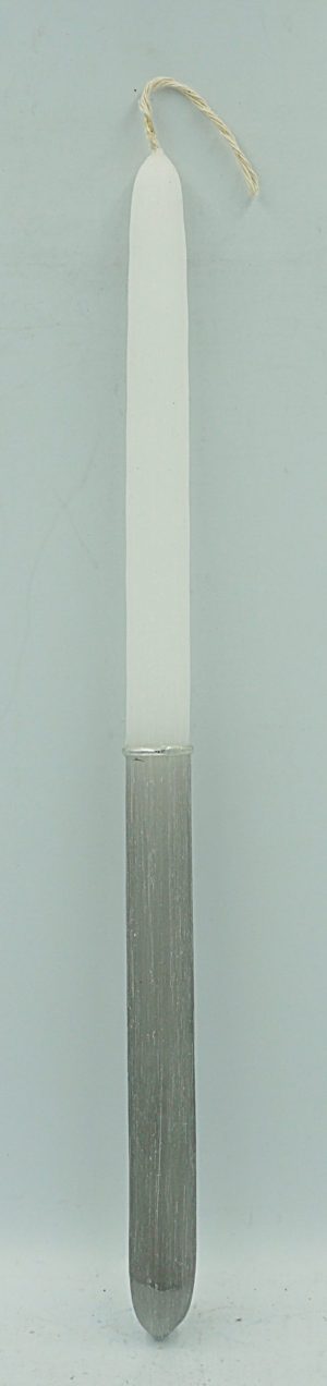 Αρωματική Πασχαλινή Λαμπάδα Μισή Γκρι SET OF 2