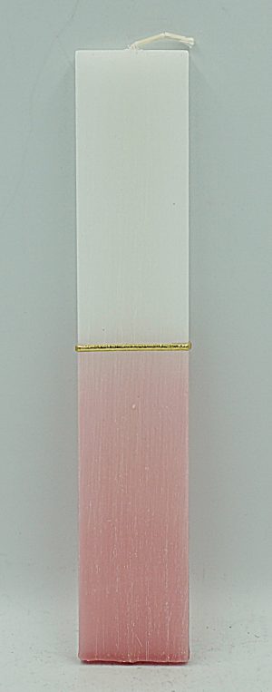 Scented Easter Candle Flat Wide Half Noud SET OF 2