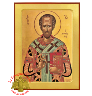 Saint John Chrysostom Byzantine Wooden Icon
