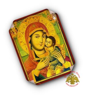 Πλαστικοποιημένη Εικόνα Παναγία Γλυκοφιλούσσα - Νεα Σκήτη Αγίου Όρους