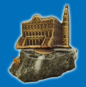 Εικονίτσα Με Ναό A Πάνω Σε Μάρμαρο