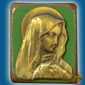 Wooden Orthodox Icon Theotokos Supplicating Mangetic or Hanging