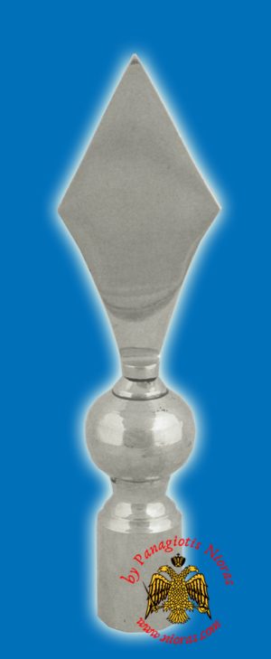 Spear Solid Brass Metal For Flags Posts Nickel Plated