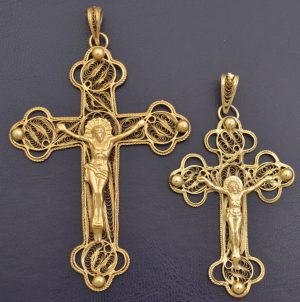 Filigree Cross Gold Plated