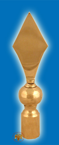 Spear Solid Brass Metal For Flag Poles