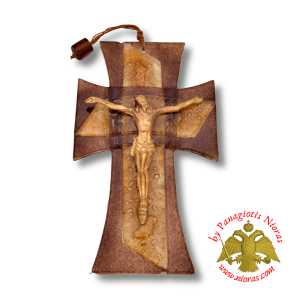 Γυάλινος Fusing Σταυρός 25εκ.