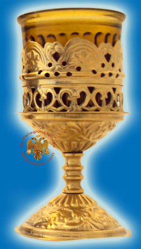 Metal Oil Candle Engraving Design with Base Brass