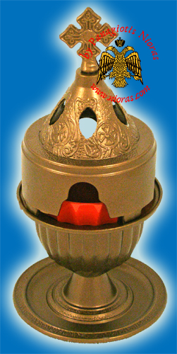 Aluminum Oil Candle Traditional Chaki 9x17cm