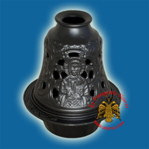 Aluminum Oil Candle Bell Style Charcoal 14x10cm