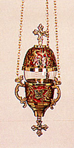 Red Enamel Oil Candle