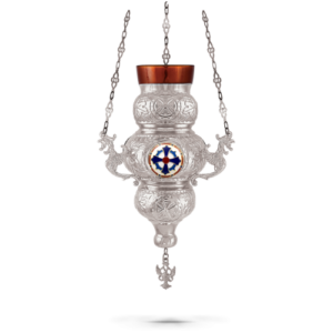 Ορθόδοξο Καντήλι Κερκυραϊκό Ν2 Επάργυρο με Σμάλτο