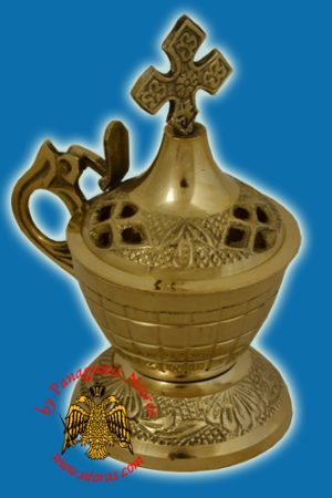 Orthodox Incense Burner Brass 11x5.5cm