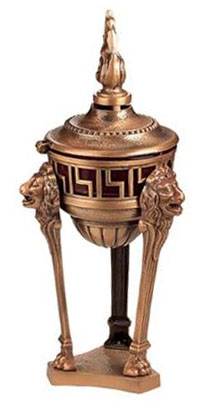 Lion Headed Base Incense Burner Antique Finishing 40cm