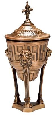 Lion Headed Base Incense Burner Antique Finishing