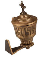 Greka Wall Attached Base Incense Burner Antique Finishing