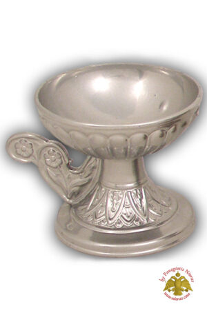 Ορθόδοξο Λιβανιστήρι Αλουμινίου B Ασημί 7,5χ8,5εκ