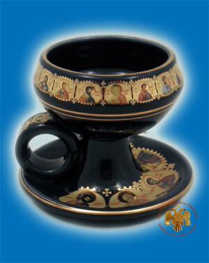 Ορθόδοξο Λιβανιστήρι Πορσελάνη Μαύρο