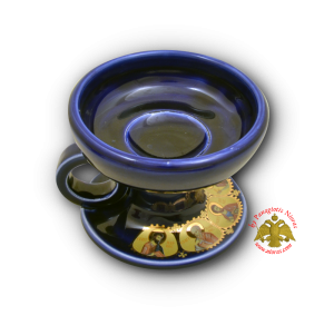 Ορθόδοξο Λιβανιστήρι Παραδοσιακό Κεραμικό με Εικόνες