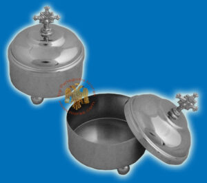 Λιβανοθήκη ή Λειψανοθήκη Επάργυρη με Σταυρό