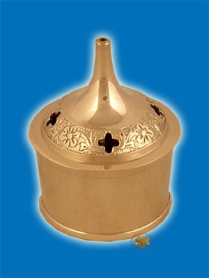 Λιβανοθήκη Κυκλική Με Βάση Μπρούτζινη D