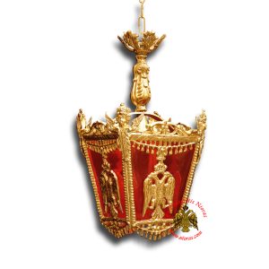 Ecclesiastical Electric Lamp with Eagle Design alouminium