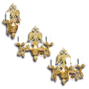 Sconce for Church With Byzantine Eagle Design B'