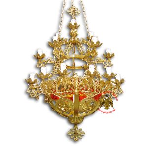 Orthodox Church Aluminum Chandelier small 22 lights
