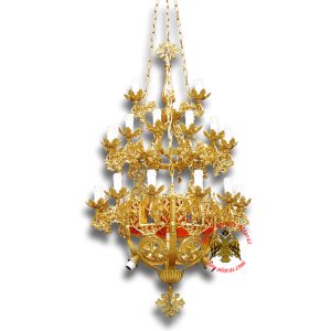 Orthodox Church Aluminum Chandelier small 31 lights
