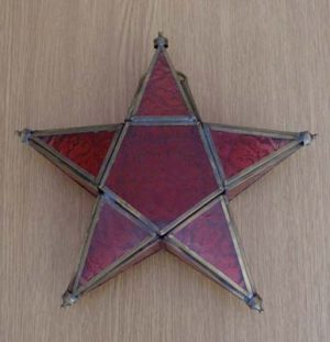 Coloured Star Candle Lantern