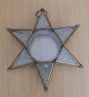 Clear Star Candle Lantern