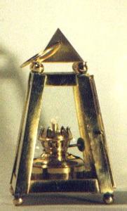 Rectangular Lantern Paraffin Lamp