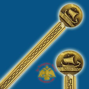 Touristic Metal BookMark Greek Art Design Single Greek Triremes
