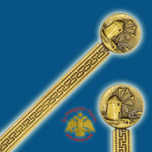 Touristic Metal BookMark Greek Art Design Single Greek Island WindMill