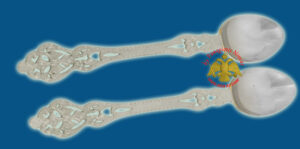 Λαβίδα Θείας Κοινωνίας Χυτή Επάργυρη