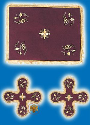 Σέτ Βελούδινο Κάλυμμα με Άμπελο