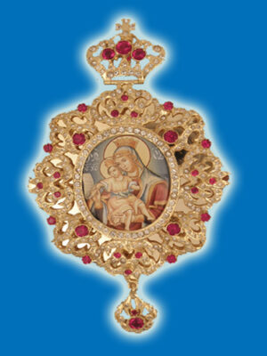 Egolpion Design 1 Gold Plated With Hand Made Enamel Icon