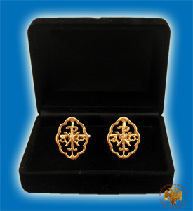 Cufflinks Gold Plated Christian Design ARXO B