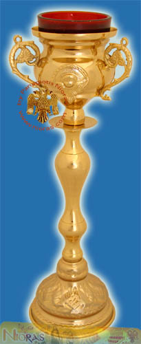 Holy Table Oil Candle with Angels Design