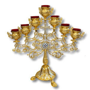 Επτάφωτος Λυχνία Αγιας Τραπέζης με Λάδι