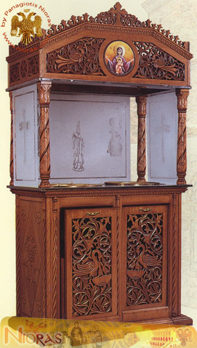 Candlelabrum WoodCarved Double No.315