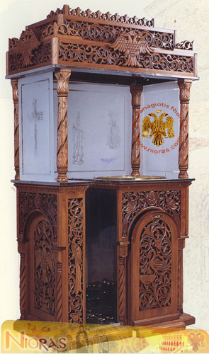 Candelabrum WoodCarved Single No.342