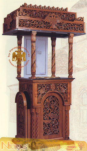 Candelabrum WoodCarved Single No.344