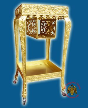 Ecclesiastical Rectangular Candelabrum alouminium Drawable for Sand with Candle Case 45x45x100cm
